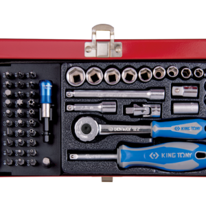 Coffret 1/4" 51 pièces douilles et embouts