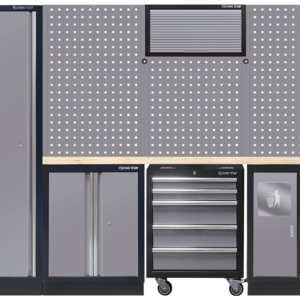 Mobilier d'atelier 3 meubles bas - gris