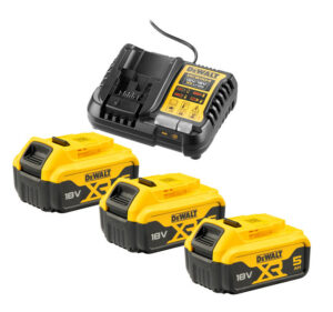 Pack 3 batteries XR 18V 5Ah Li-Ion + chargeur